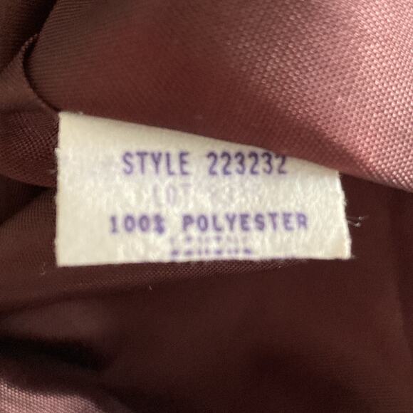 Victor Costa Nahdree Gown Vintage Formal Evening Dress Chocolate Size 12 - Picture 7 of 8